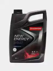 Автомобильное синтетическое моторное масло Champion New Energy 5w40, API SN/SF, 5 л