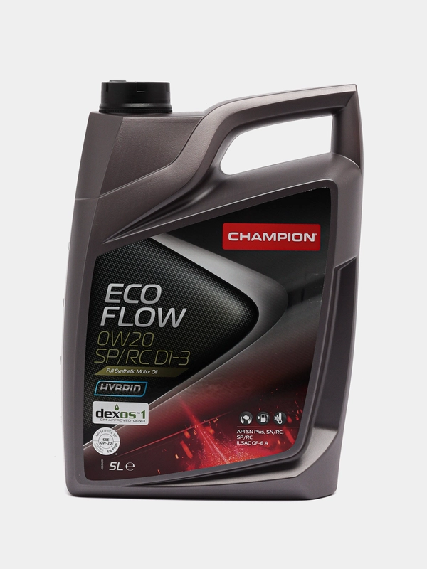 Автомобильное синтетическое моторное масло Champion Eco Flow 0W20 SP/RC D1-3, 5 л