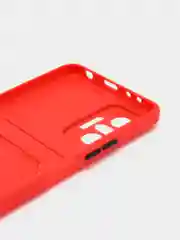Красный чехол XIAOMI Redmi Note 10 Pro с карманом для пластиковой карты