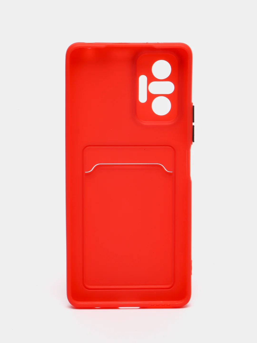 Красный чехол XIAOMI Redmi Note 10 Pro с карманом для пластиковой карты