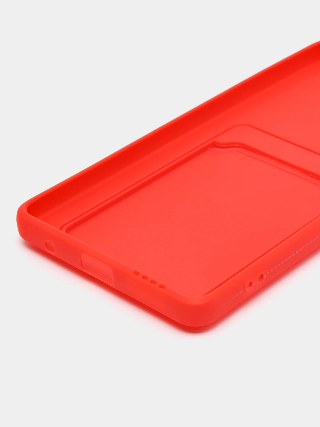 Красный чехол XIAOMI Redmi Note 10 Pro с карманом для пластиковой карты