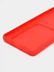 Красный чехол XIAOMI Redmi Note 10 Pro с карманом для пластиковой карты