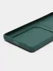 Тёмно-зелёный чехол XIAOMI Redmi Note 10 Pro с карманом для пластиковой карты