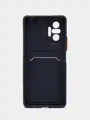 Темно-синий чехол XIAOMI Redmi Note 10 Pro с карманом для пластиковой карты