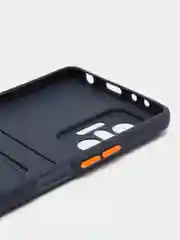 Темно-синий чехол XIAOMI Redmi Note 10 Pro с карманом для пластиковой карты