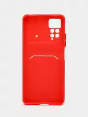 Красный чехол XIAOMI REDMI NOTE 12 PRO 4g / REDMI NOTE 11 PRO/ Redmi Note 11e pro карман для карты