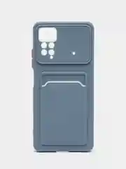 Серый чехол XIAOMI REDMI NOTE 12 PRO 4g / REDMI NOTE 11 PRO/ Redmi Note 11e pro карман для карты
