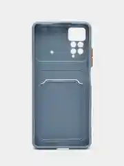 Серый чехол XIAOMI REDMI NOTE 12 PRO 4g / REDMI NOTE 11 PRO/ Redmi Note 11e pro карман для карты