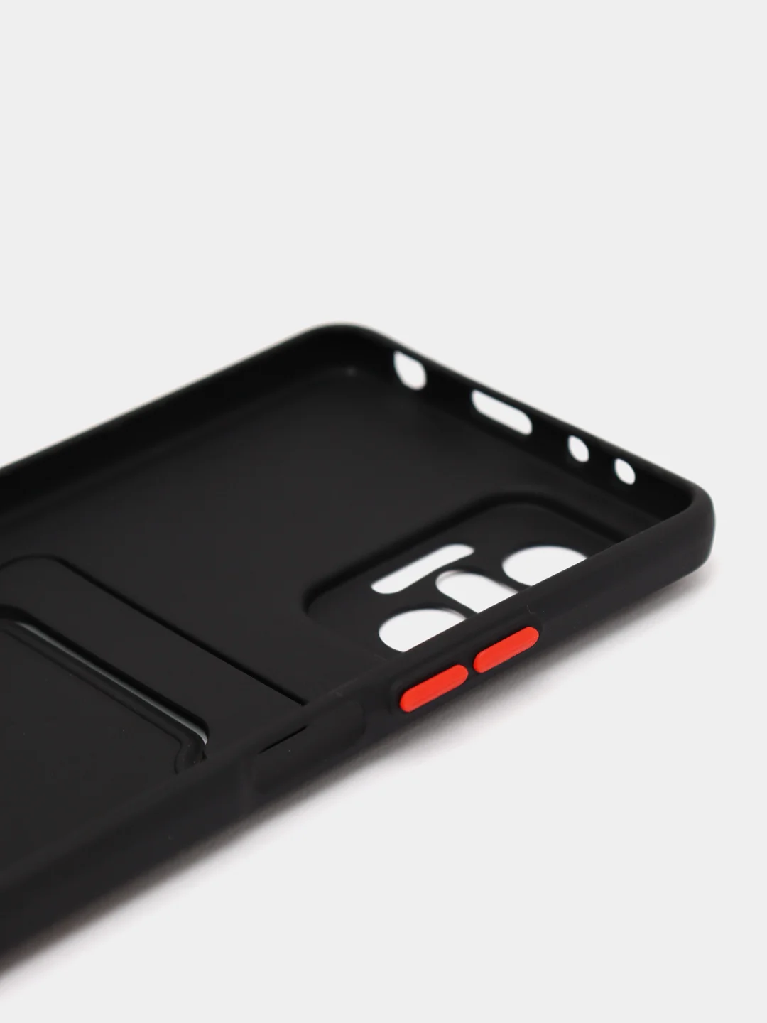 Угольный чехол XIAOMI Redmi Note 10 Pro с карманом для пластиковой карты