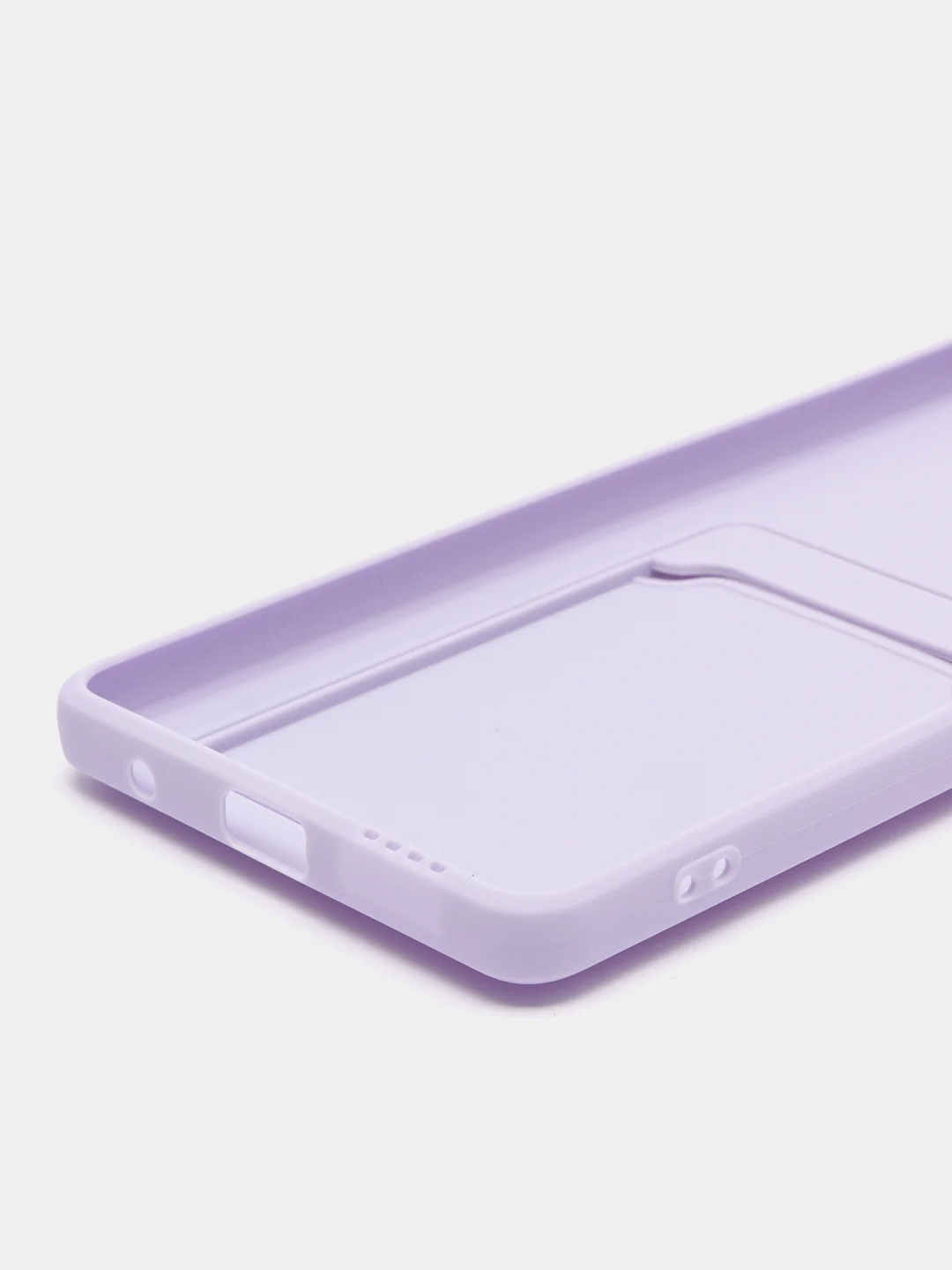 Лавандовый чехол XIAOMI Redmi Note 10 Pro с карманом для пластиковой карты