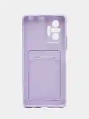 Лавандовый чехол XIAOMI Redmi Note 10 Pro с карманом для пластиковой карты