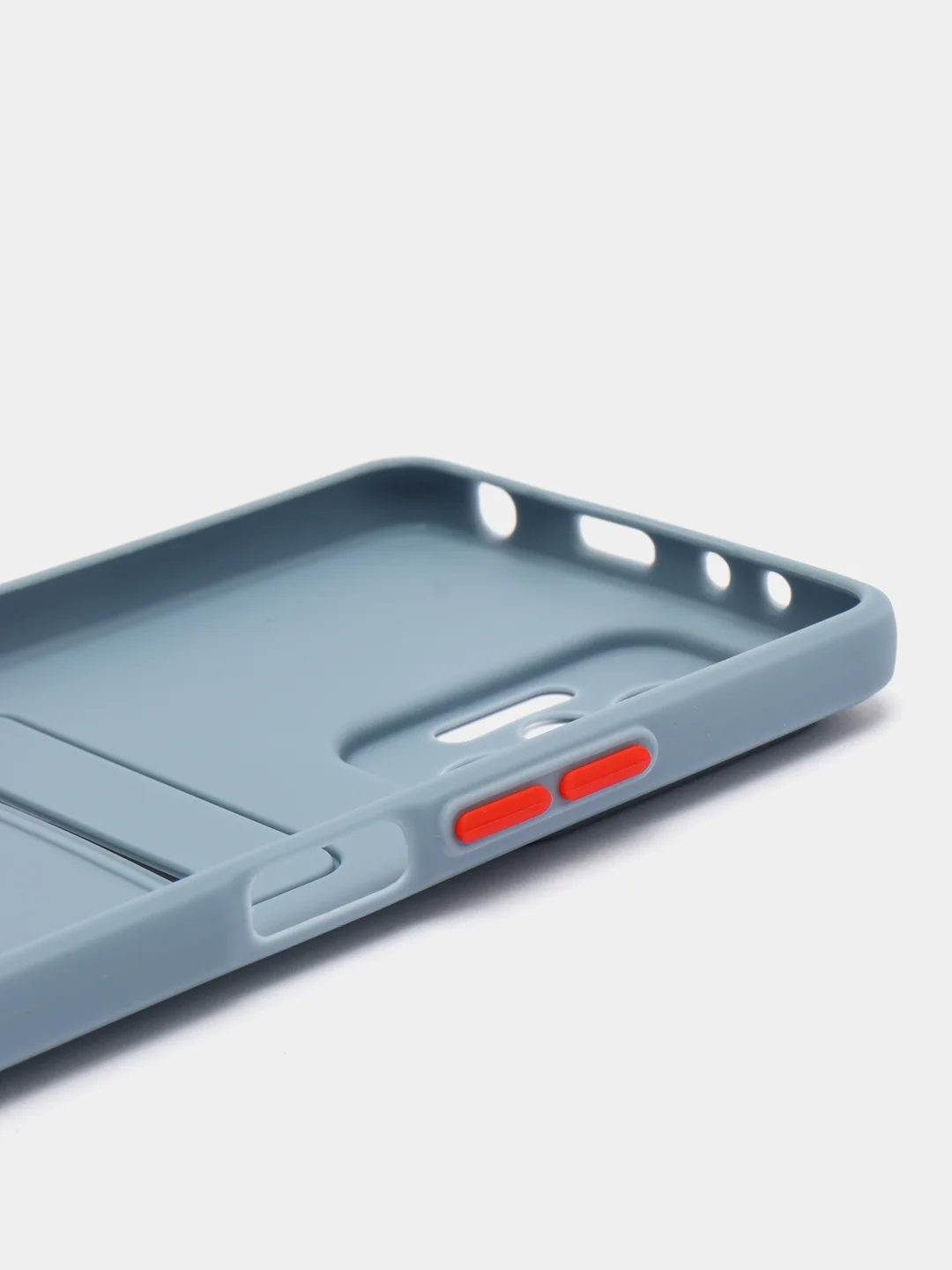 Серый чехол XIAOMI Redmi Note 10 Pro с карманом для пластиковой карты