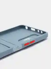 Серый чехол XIAOMI Redmi Note 10 Pro с карманом для пластиковой карты