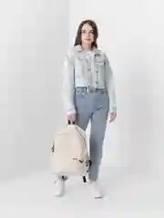 Молочный рюкзак школьный, унисекс