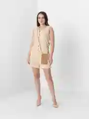 Бежевый сумка через плечо