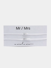 Парные браслеты Морзе "Mr/ Mrs"