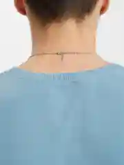 Серебряный цепочка на шею, мужская, с подвеской