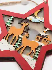 Алый новогодняя ёлочная игрушка из дерева, светящаяся ёлочная игрушка