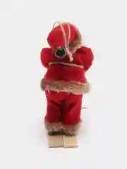 Бордовый новогодняя ёлочная игрушка "Дед Мороз", "Санта Клаус"