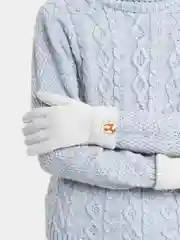Белый перчатки детские