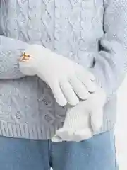 Белый перчатки детские