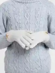 Белый перчатки детские