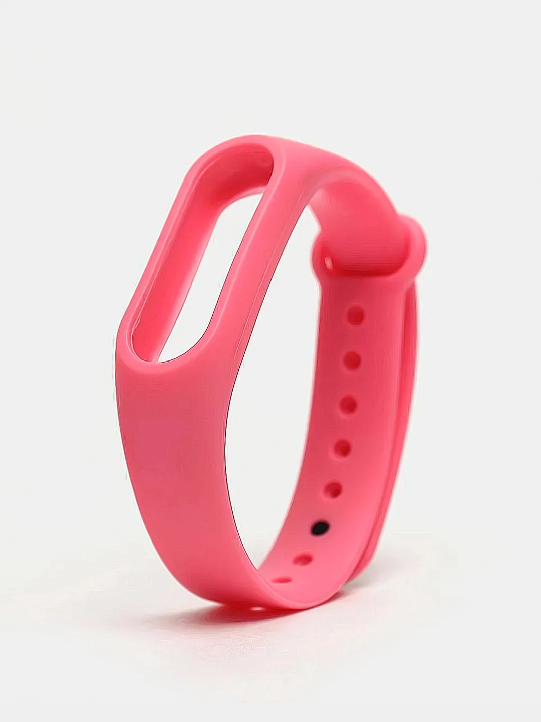 Розовый силиконовый ремешок на Xiaomi Mi Band 2