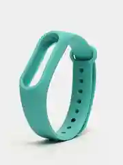 Бирюзовый силиконовый ремешок на Xiaomi Mi Band 2