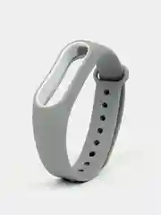 Серый силиконовый ремешок на Xiaomi Mi Band 2