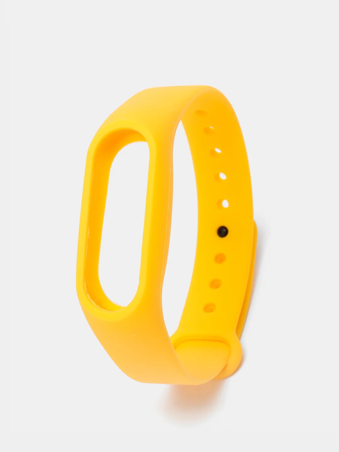 Желтый силиконовый ремешок на Xiaomi Mi Band 2