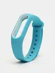 Голубой силиконовый ремешок на Xiaomi Mi Band 2