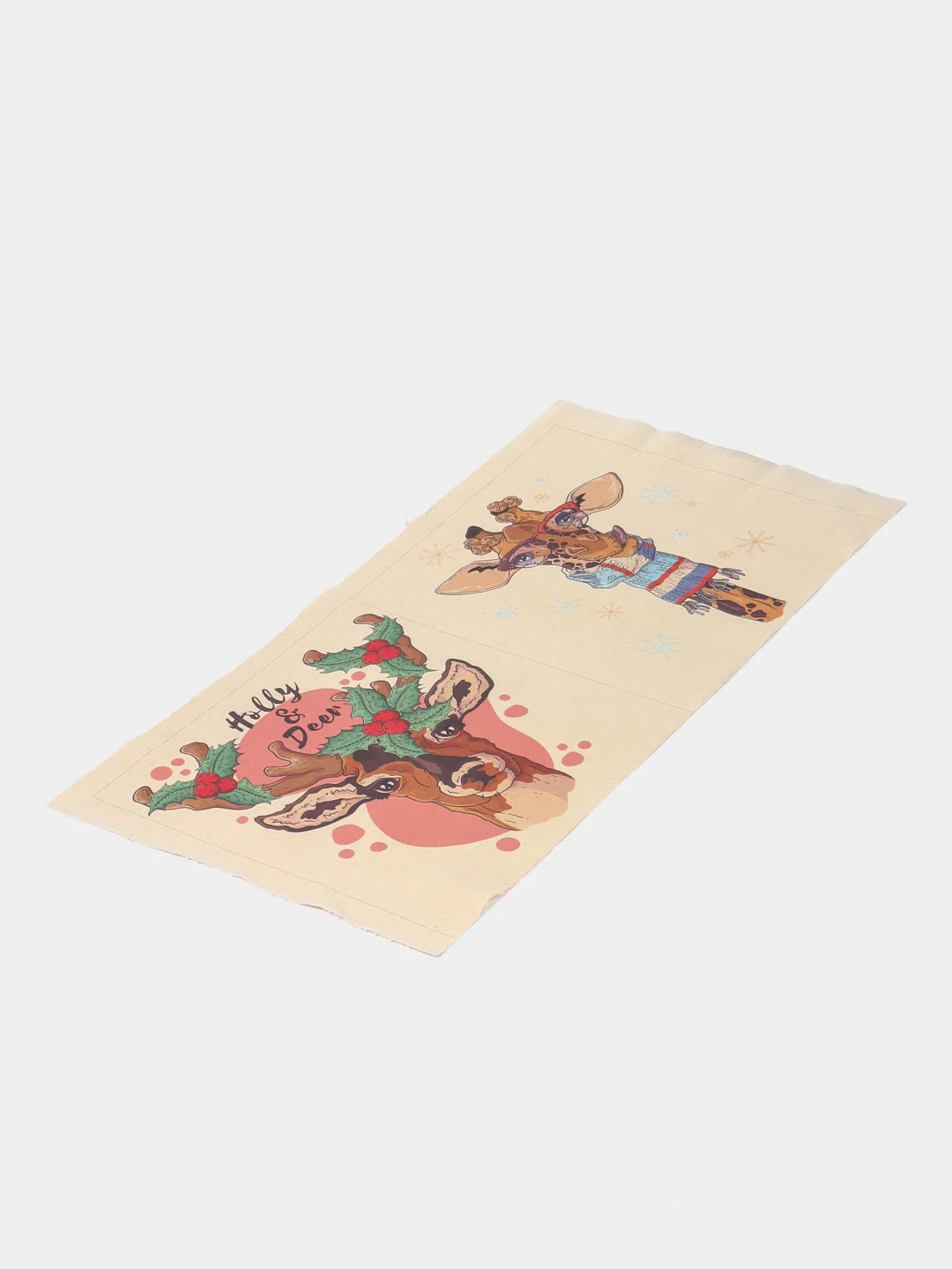 Кораллово-розовый ткань для рукоделия и шитья, хлопок: двунитка, 80х40 см
