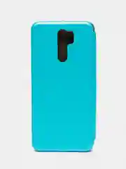 Голубой чехол-книжка Xiaomi Redmi 9 (Сяоми Редми 9)
