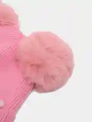 Конфетный шапка демисезонная, для девочки, на флисе