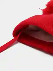 Вишнёвый шапка демисезонная, для девочки, на флисе