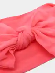 Коралловый повязка на голову детская, для малышей, с бантом
