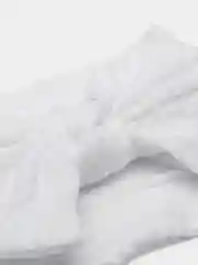 Белый детская повязка на голову с бантом