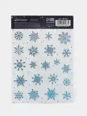 Золотой новогодняя наклейка на окно