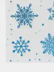 Золотой новогодняя наклейка на окно