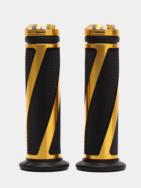 Ручки руля MOAL GOLD, D 22 мм, резина, алюминий