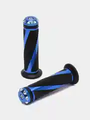 Ручки руля MOAL BLUE, D 22 мм, резина, алюминий