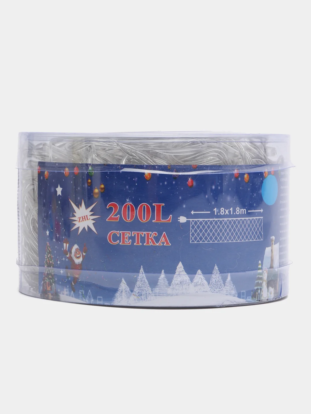 Синий светодиодная гирлянда "Сетка", разные цвета