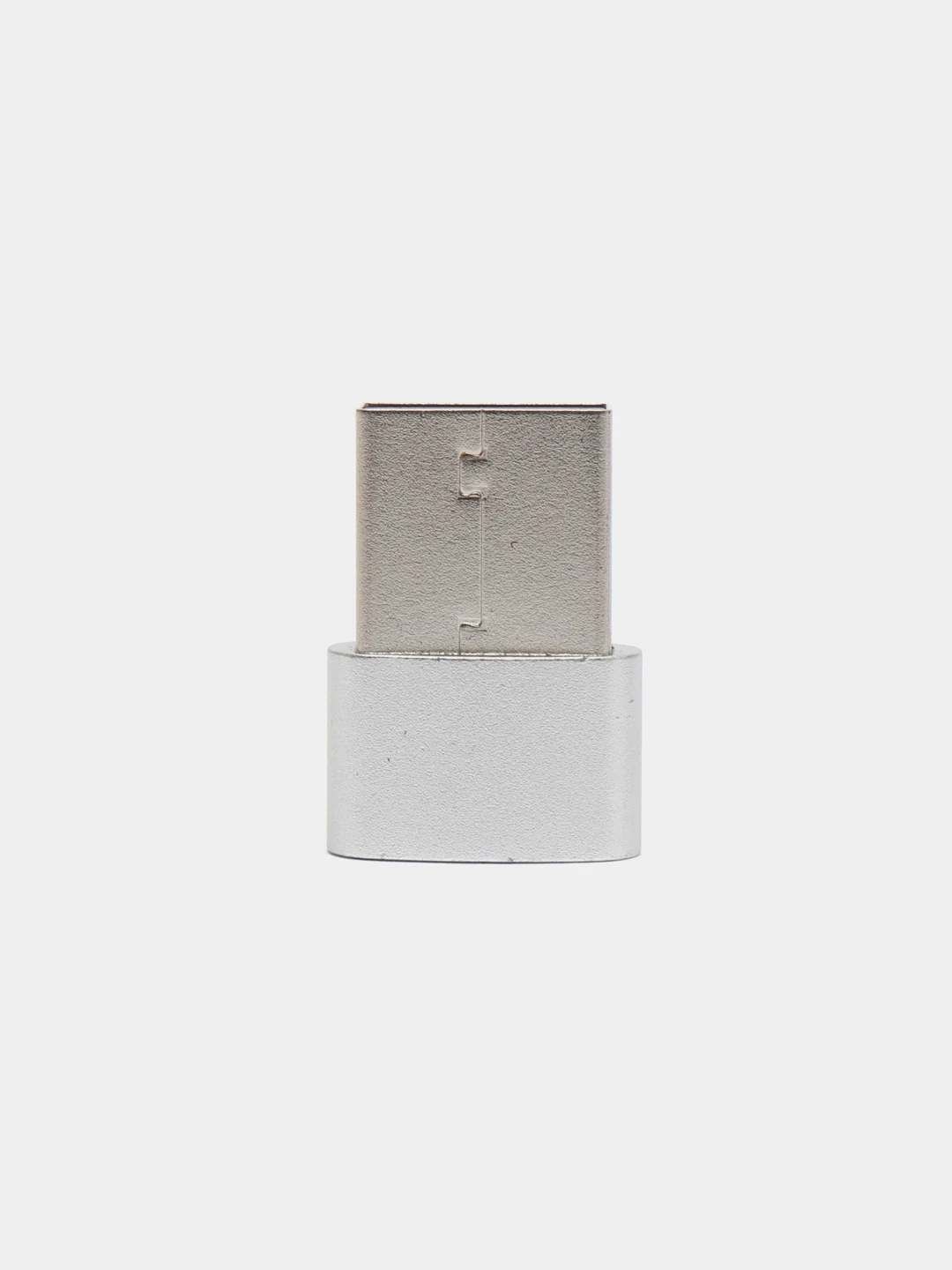 Серебряный переходник Type-C 2.0 на USB 2.0