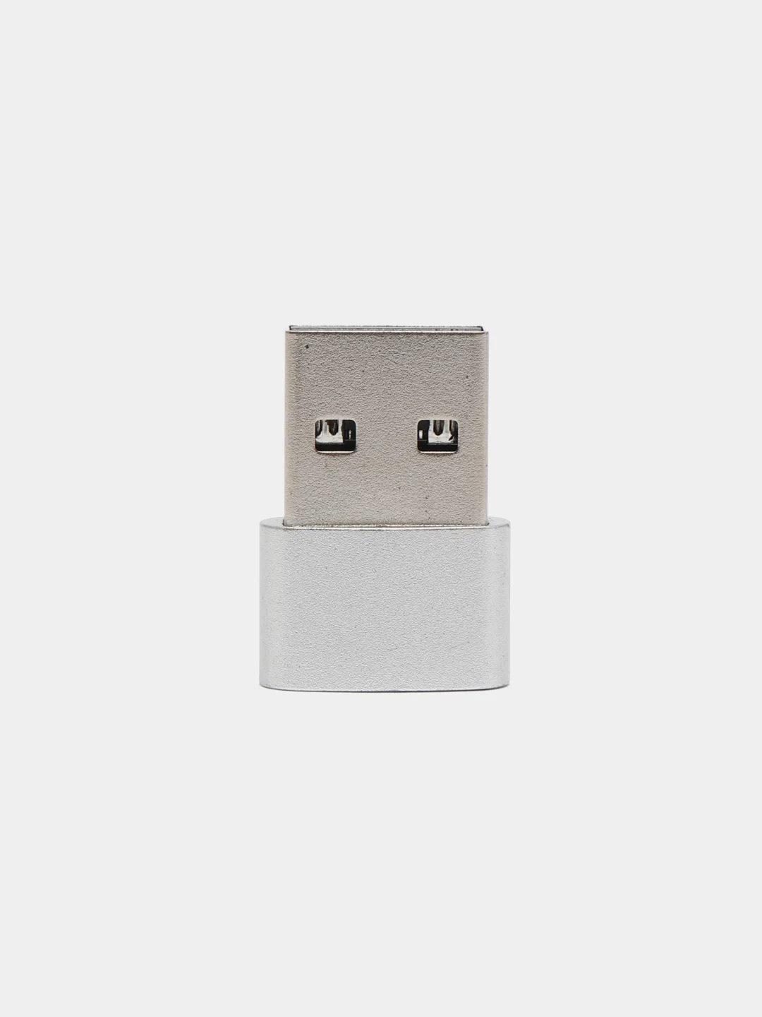 Серебряный переходник Type-C 2.0 на USB 2.0