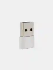 Серебряный переходник Type-C 2.0 на USB 2.0