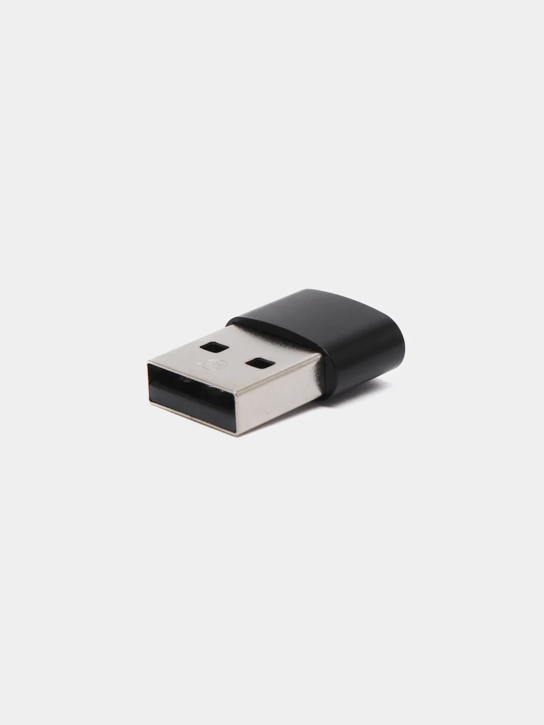 Черный переходник Type-C 2.0 на USB 2.0