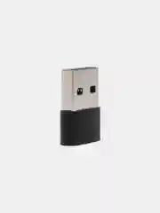 Черный переходник Type-C 2.0 на USB 2.0