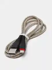 Черный зарядный кабель Borofone BX25 Type-C, Micro USB, Lightning, 2.4A