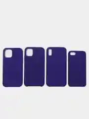 Индиго чехол для iPhone 12, 11, 7, 8, Pro, Max, Plus силиконовый айфон