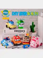 Поли Робокар машинка сборная, игрушка развивающая
